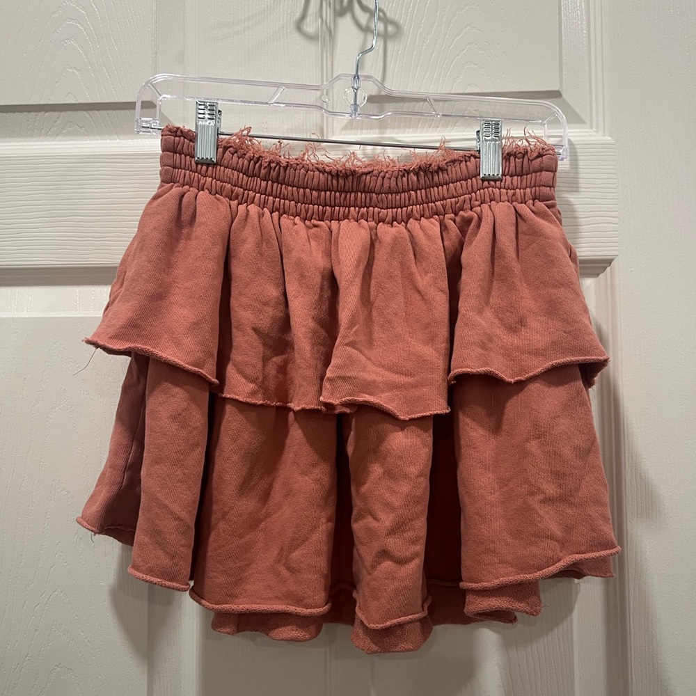 Aerie Ruffled Pink Skirt